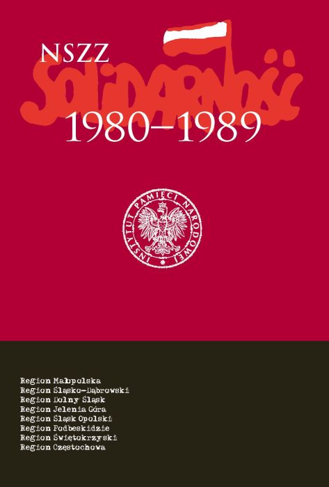 Okładka NSZZ „Solidarność” 1980–1989. Polska południowa