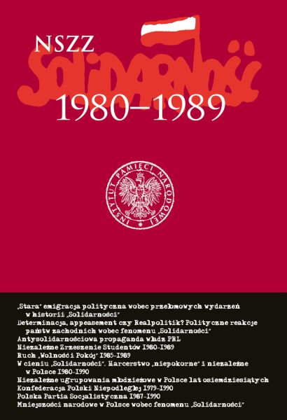 Okładka NSZZ „Solidarność” 1980–1989. Wokół 